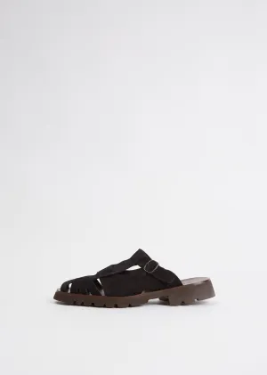 Canya Sport Suede Mule — Black