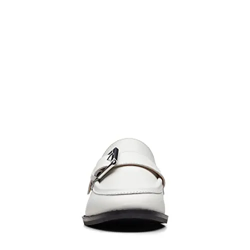 Clarks Womens Ria Trim White Leather (26170370) UK-7