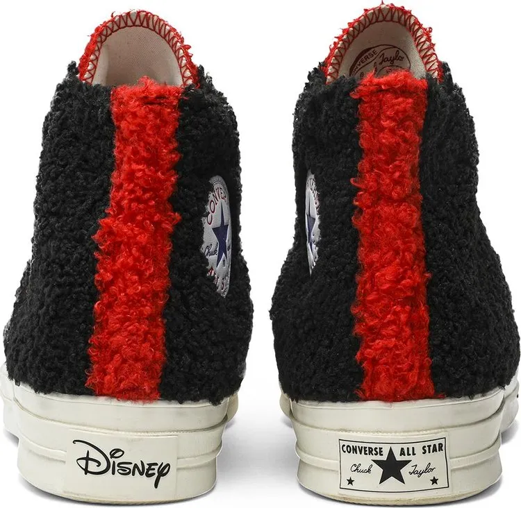 Converse KITH x Disney x Chuck 70 Fleece Mickey Mouse Sneakers, Black