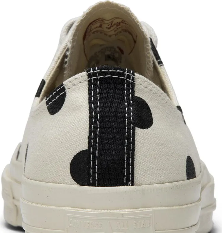 Converse sneakers Comme des Garçons x Chuck Taylor All Star 70 Low Polka Dot, cream