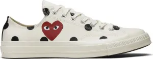 Converse sneakers Comme des Garçons x Chuck Taylor All Star 70 Low Polka Dot, cream