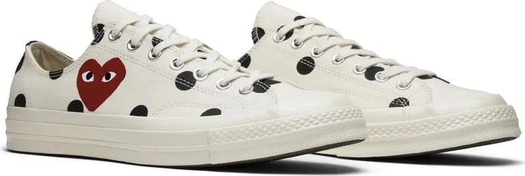 Converse sneakers Comme des Garçons x Chuck Taylor All Star 70 Low Polka Dot, cream