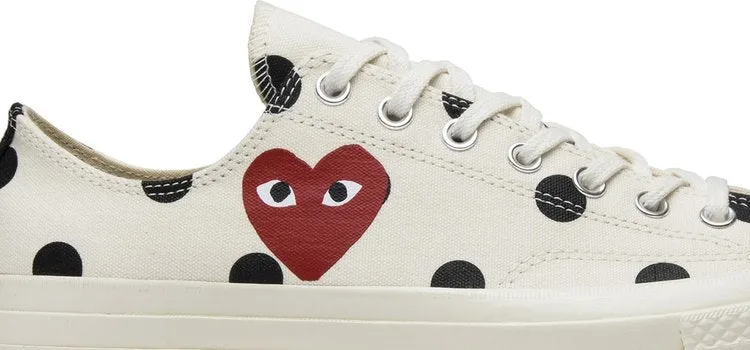 Converse sneakers Comme des Garçons x Chuck Taylor All Star 70 Low Polka Dot, cream