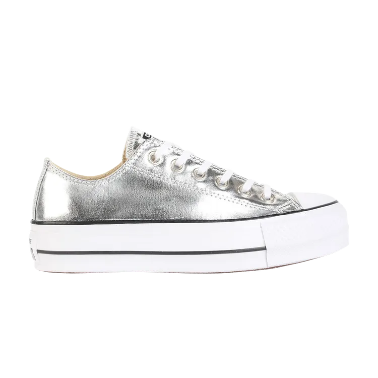 Converse Wmns Chuck Taylor All Star Lift Ox 'Silver' Sneakers, Silver