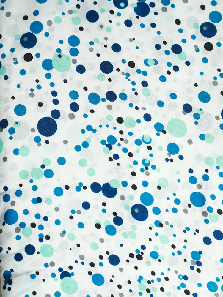 Crepe Digital Dot Printed Running material