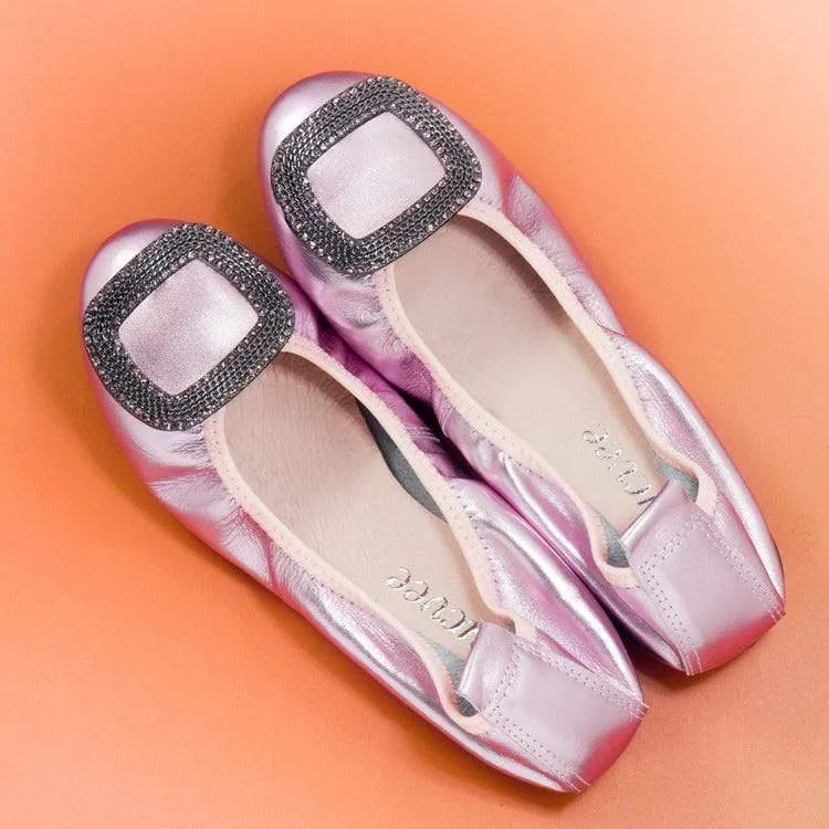 Crystal Ballet Flats