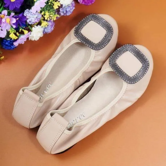 Crystal Ballet Flats