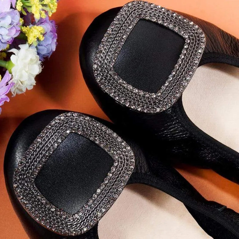 Crystal Ballet Flats