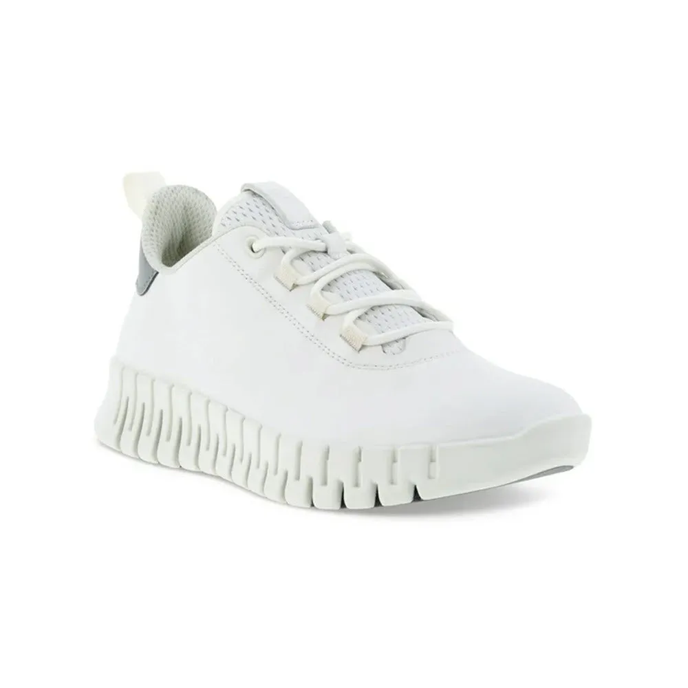 ECCO GRUUV WHITE/LIGHT GREY - WOMENS