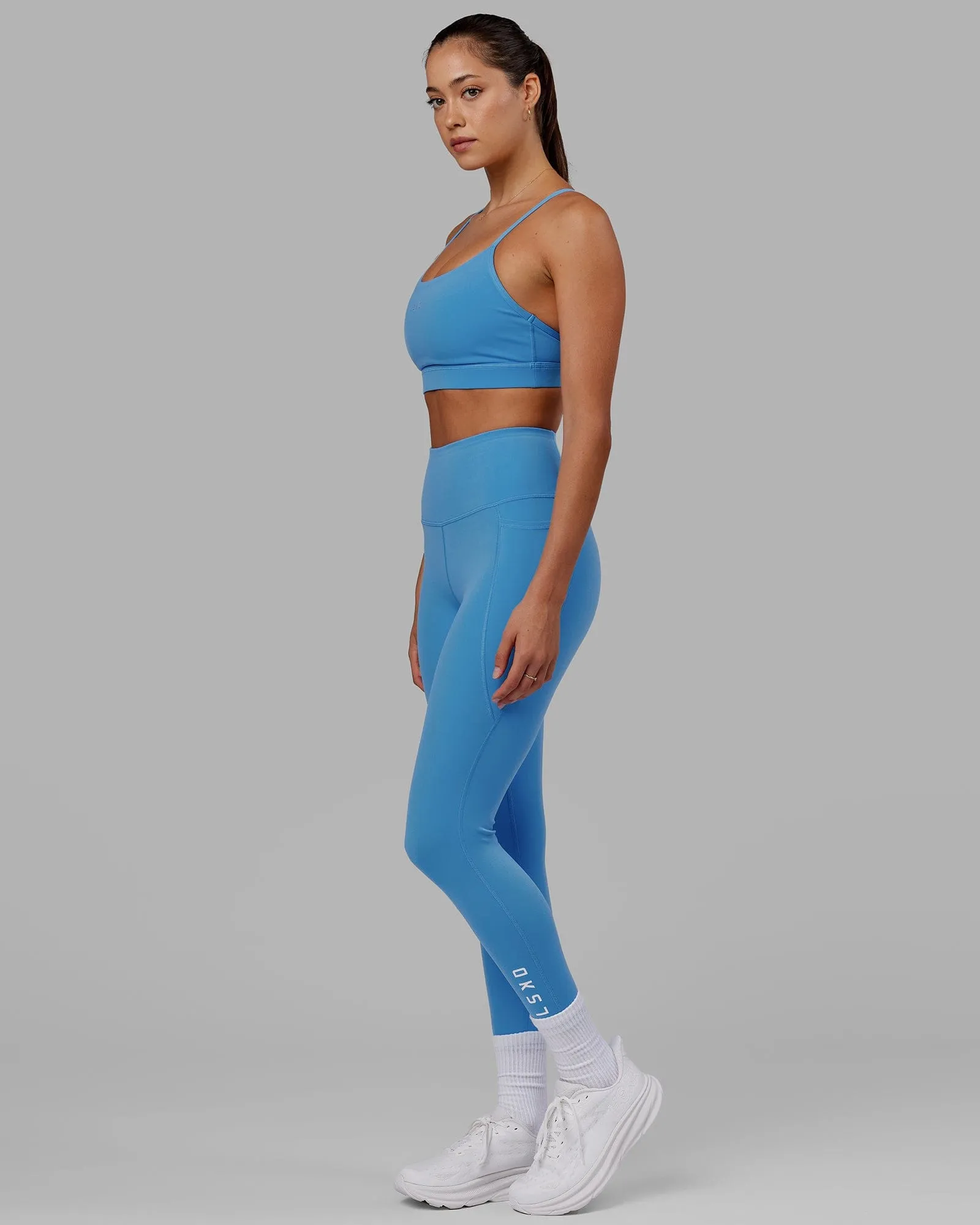 Flux 7/8 Length Leggings - Azure Blue