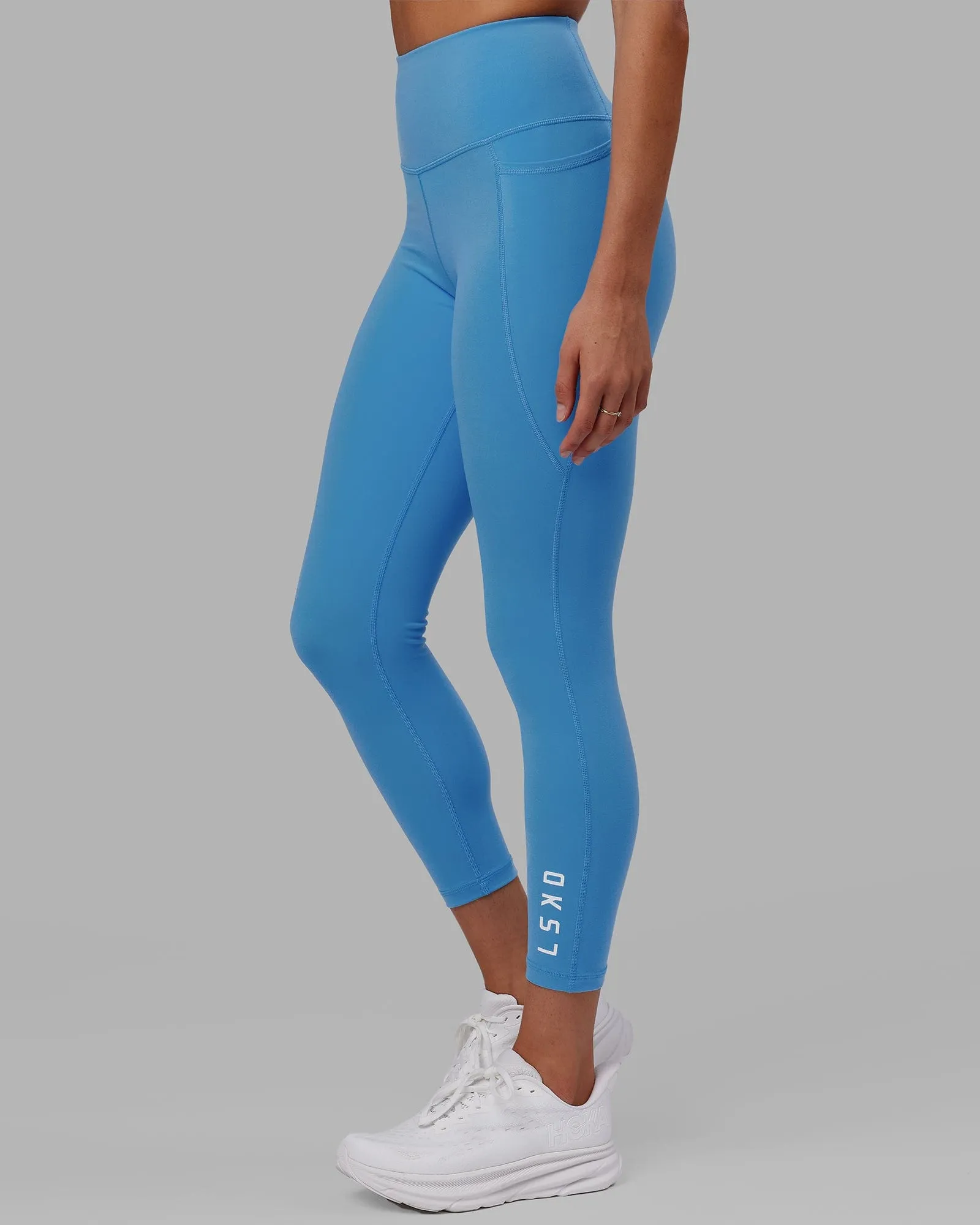 Flux 7/8 Length Leggings - Azure Blue