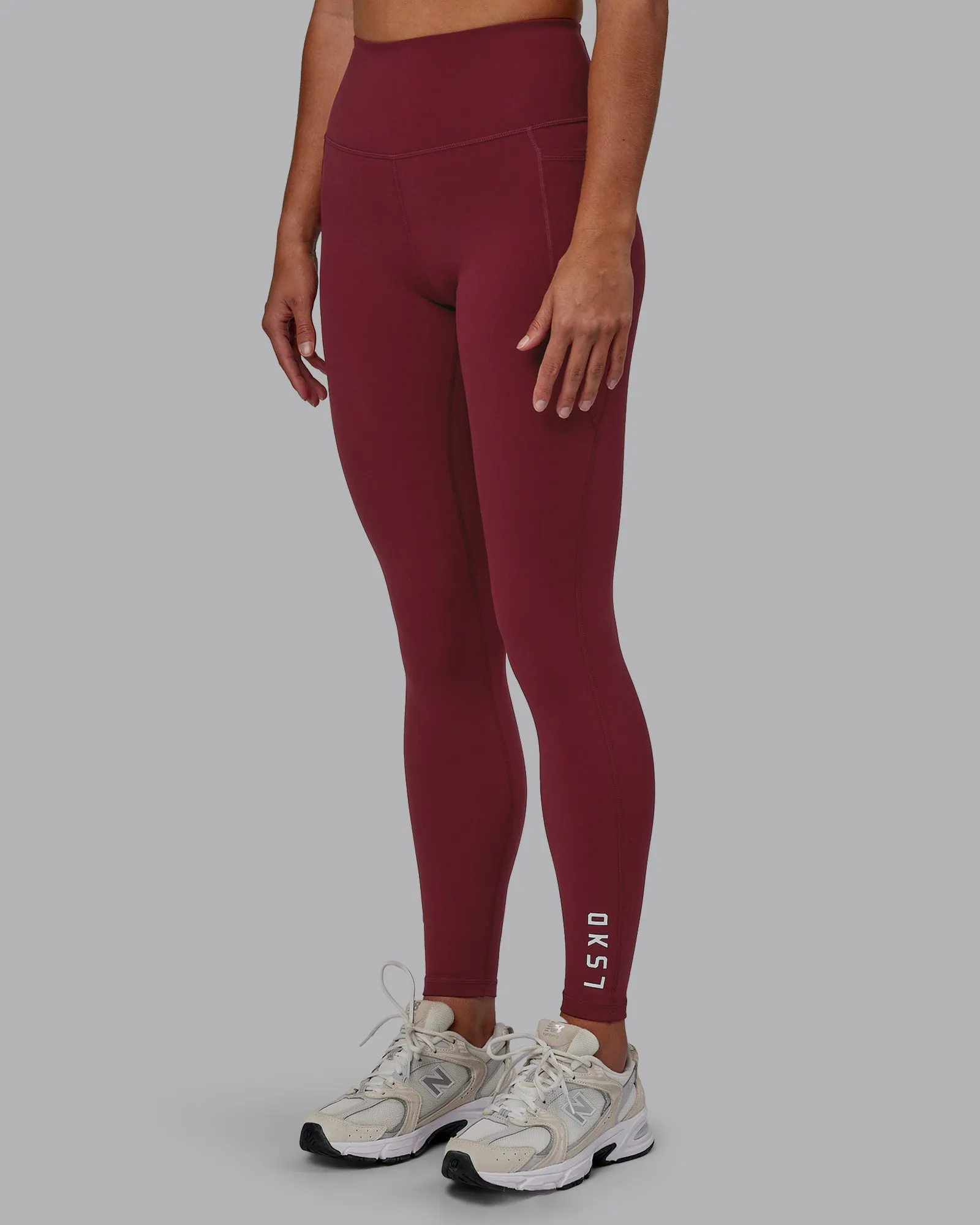 Flux Full Length Leggings - Cranberry