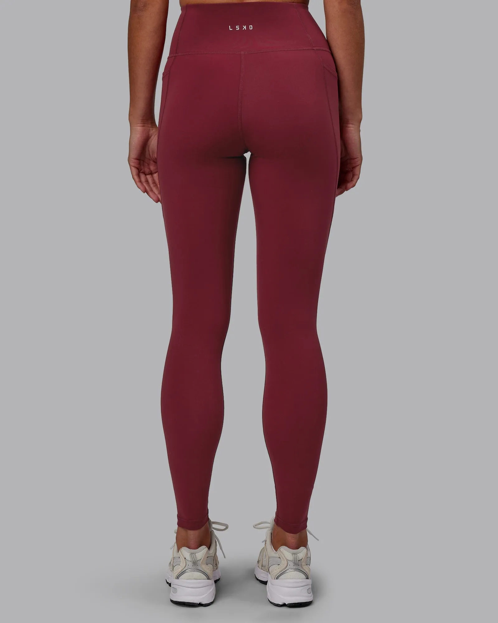 Flux Full Length Leggings - Cranberry