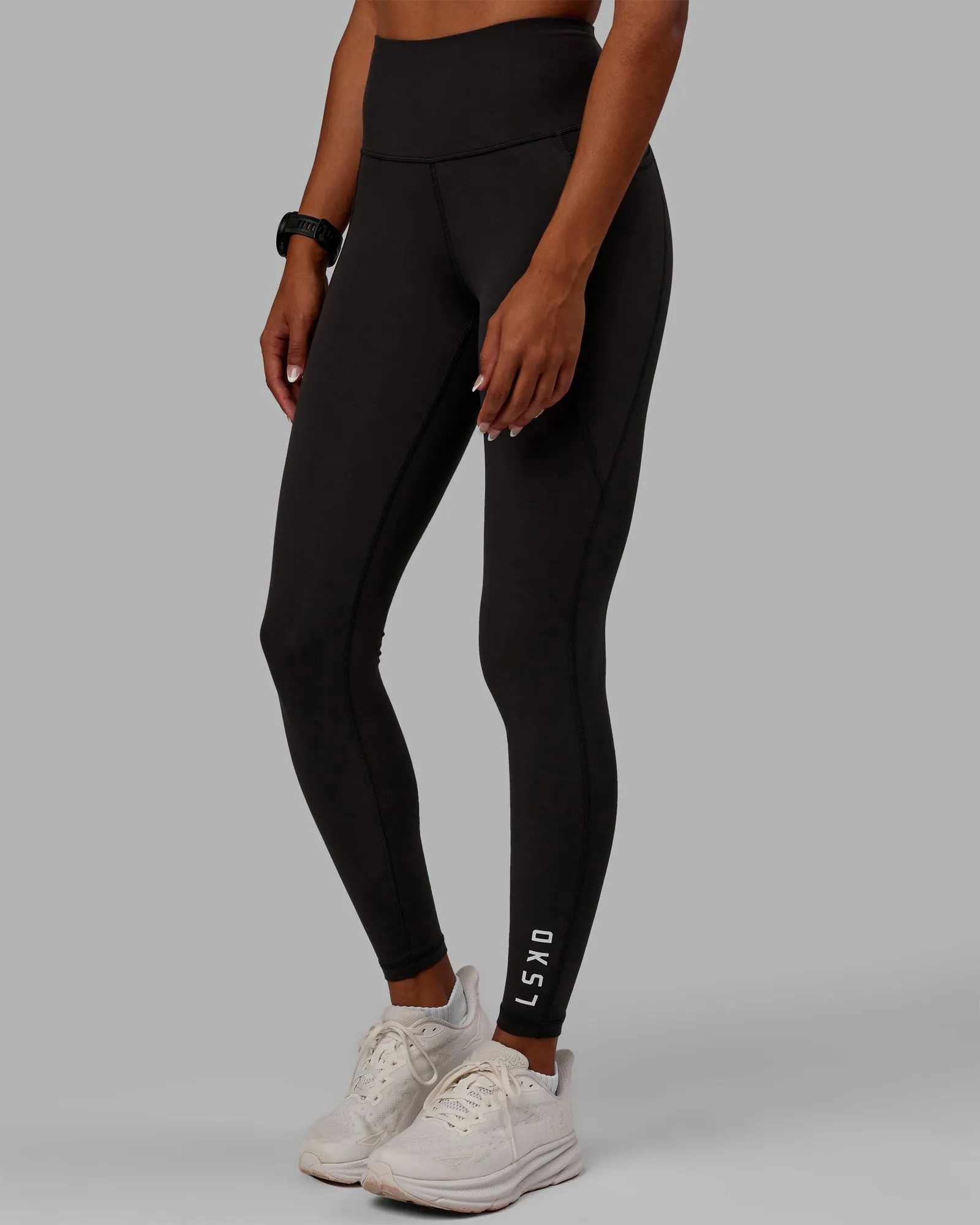 Flux Full Length Leggings - Pirate Black