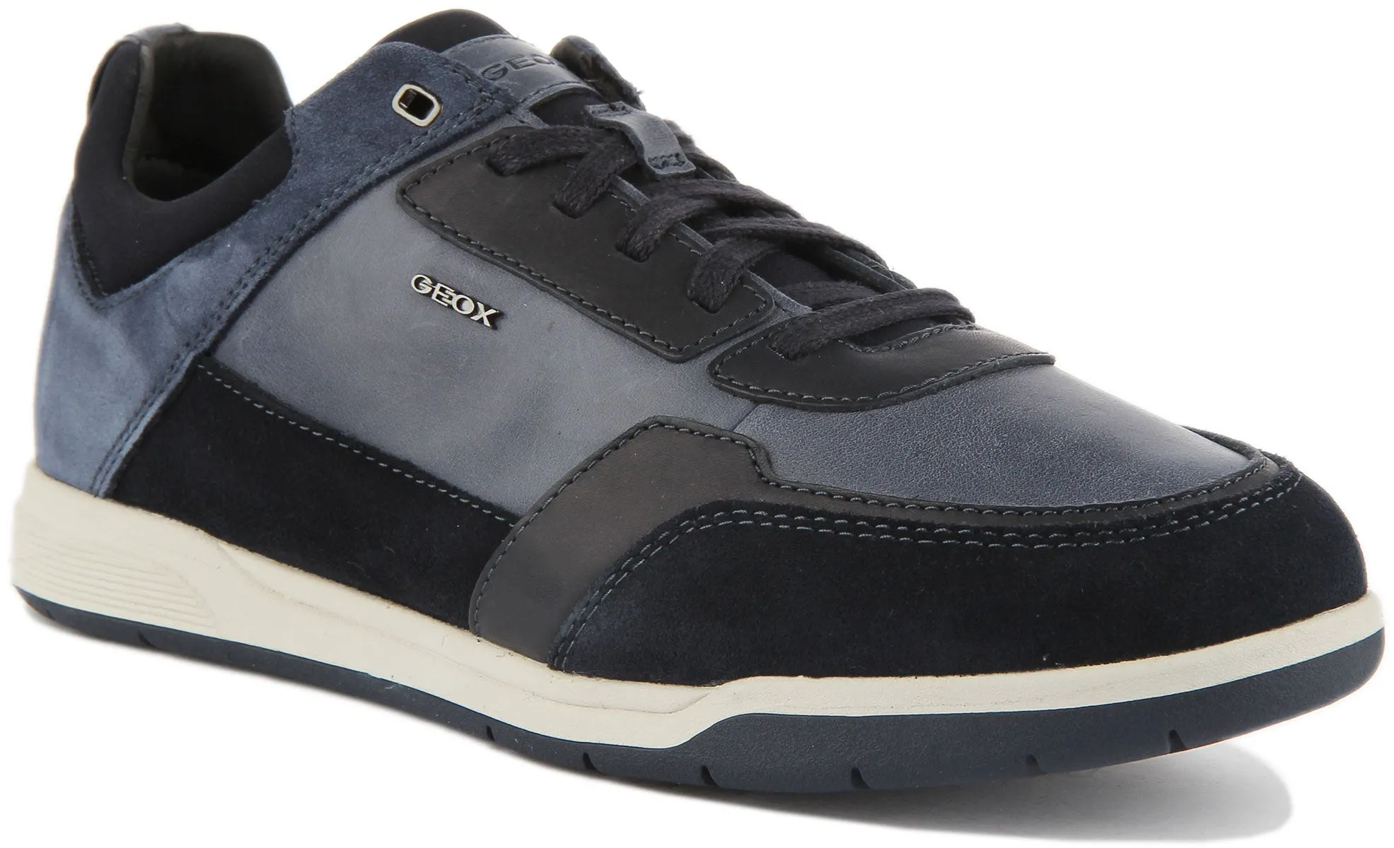 Geox Spherica Shock Absorbing Trainers In Navy For Men