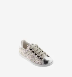 Glitter lace up sneaker