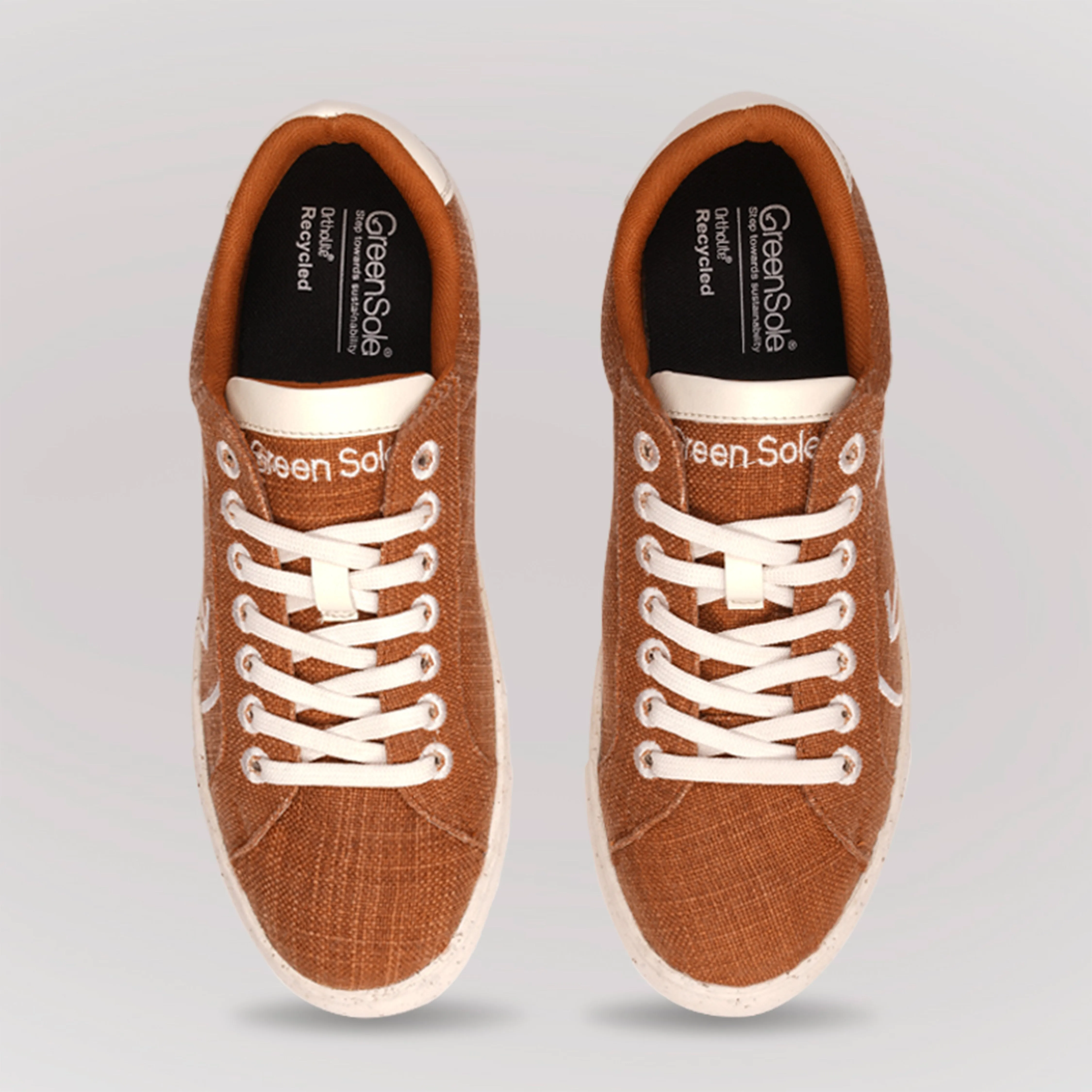 GREENSOLE CARAMEL GLIDE MENS SNEAKER LACE UP