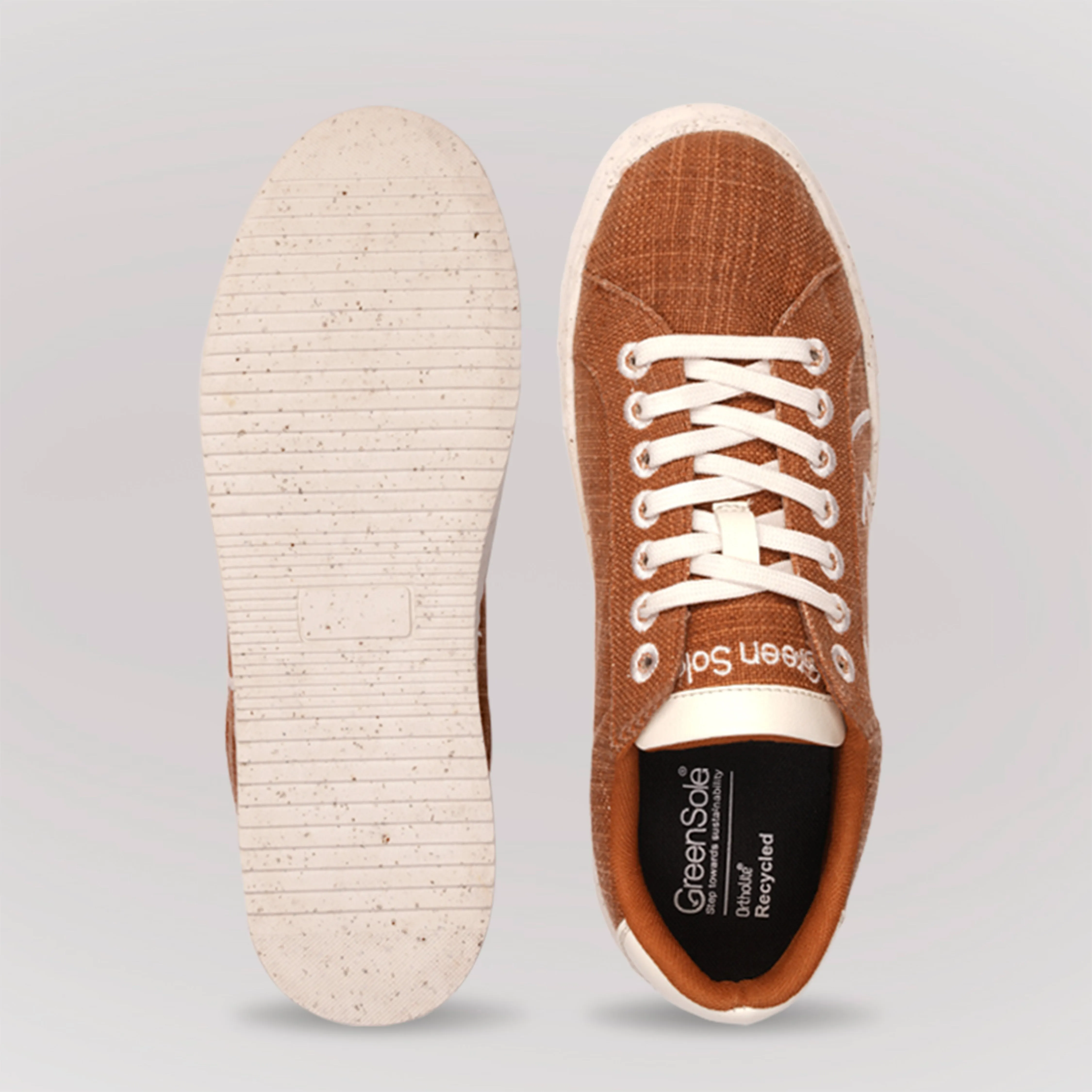 GREENSOLE CARAMEL GLIDE MENS SNEAKER LACE UP