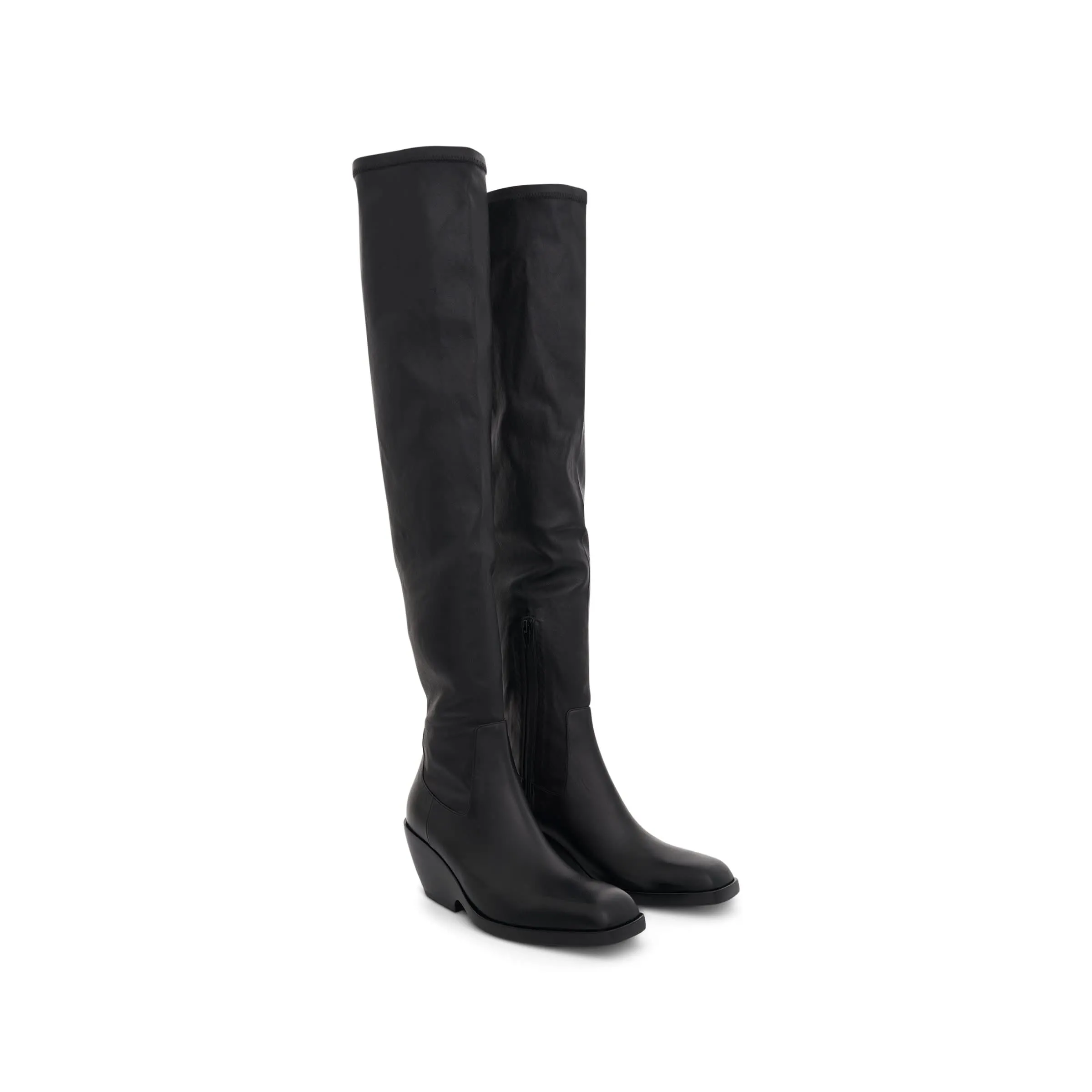 Hooper Over The Knee Boot in Black