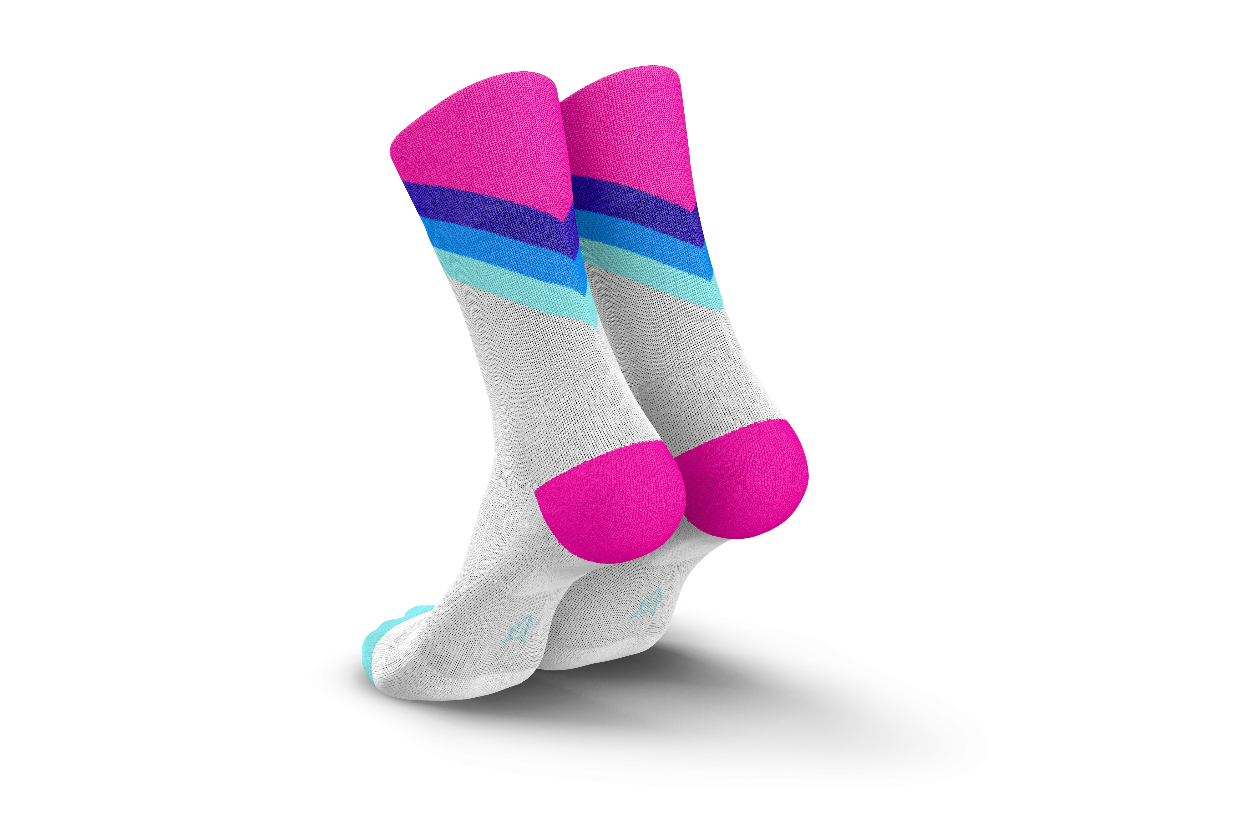 INCYLENCE Running Grades Blue Pink Long Sock