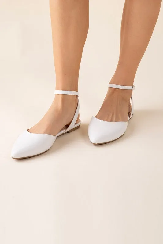 LINDEN - Ankle Strap Flats