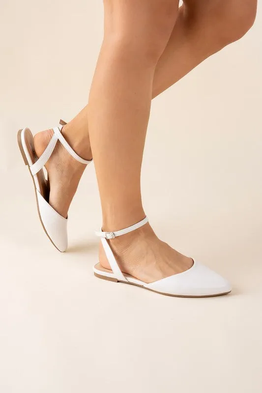 LINDEN - Ankle Strap Flats