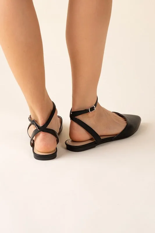 LINDEN - Ankle Strap Flats