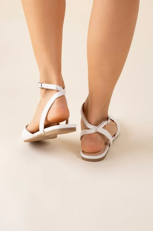 LINDEN - Ankle Strap Flats