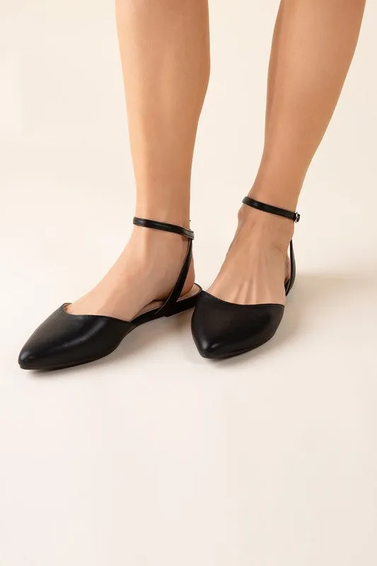 LINDEN - Ankle Strap Flats