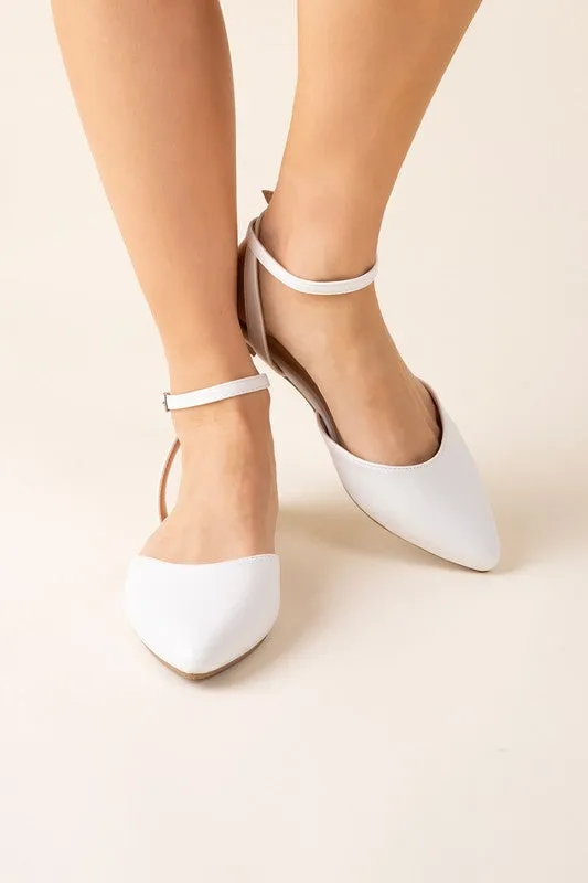 LINDEN - Ankle Strap Flats