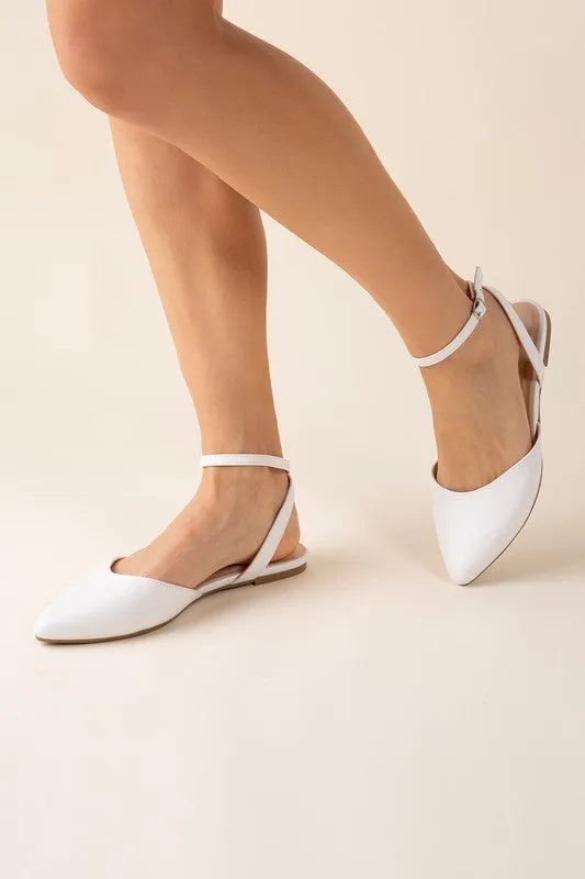 LINDEN - Ankle Strap Flats