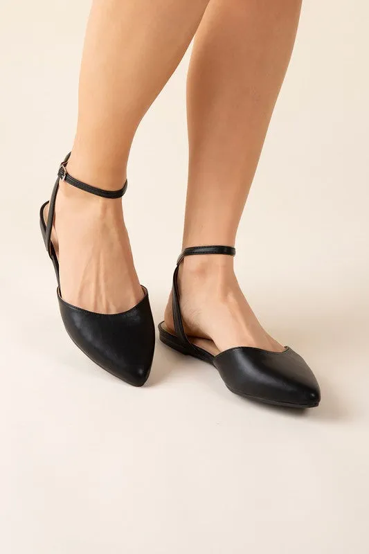 LINDEN - Ankle Strap Flats