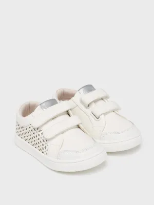 Mayoral Baby Sneakers w/Metallic Accents White_41428-050