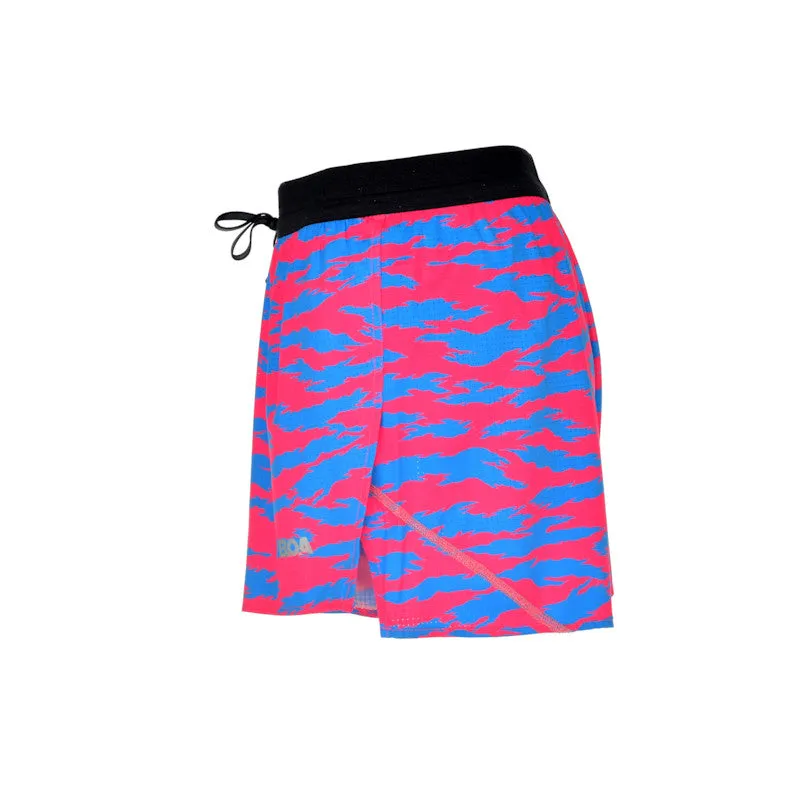 Men's Aeropro 3" Half Split Shorts- Torn Camo Pink/Blue