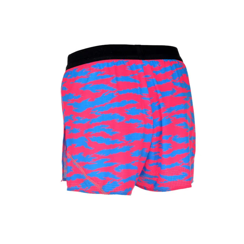 Men's Aeropro 3" Half Split Shorts- Torn Camo Pink/Blue