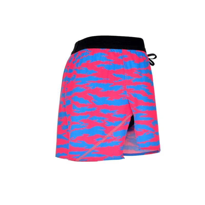 Men's Aeropro 3" Half Split Shorts- Torn Camo Pink/Blue