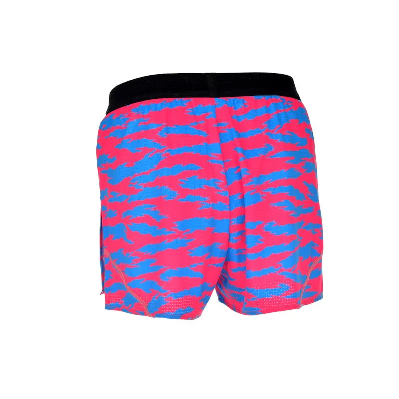 Men's Aeropro 3" Half Split Shorts- Torn Camo Pink/Blue