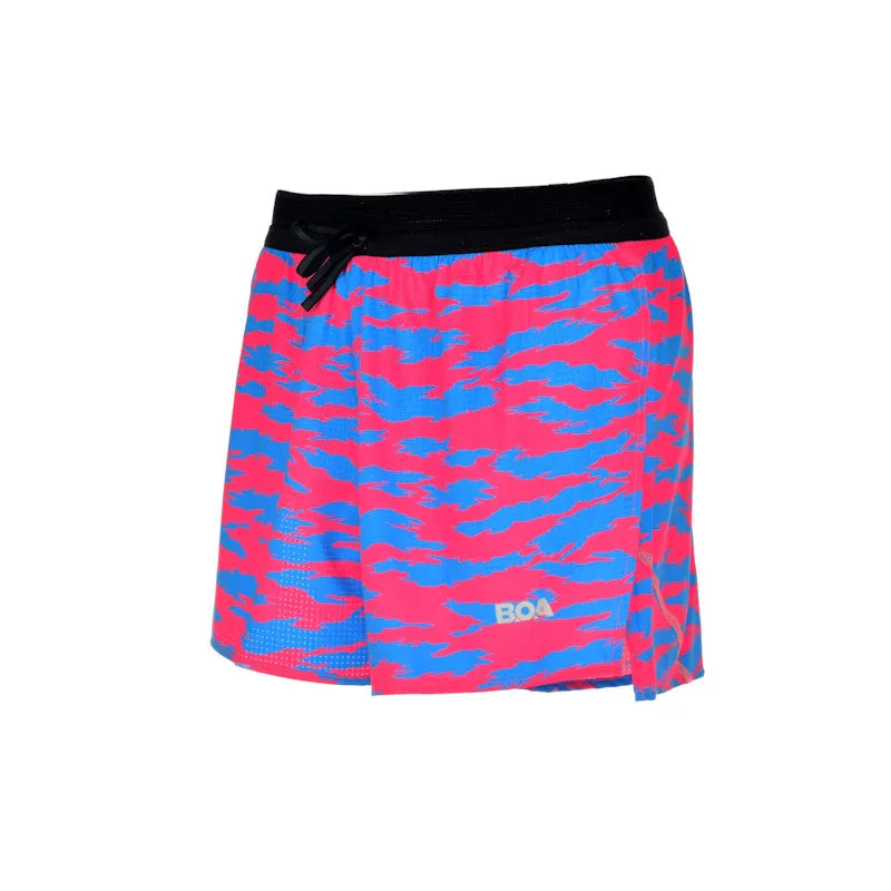 Men's Aeropro 3" Half Split Shorts- Torn Camo Pink/Blue