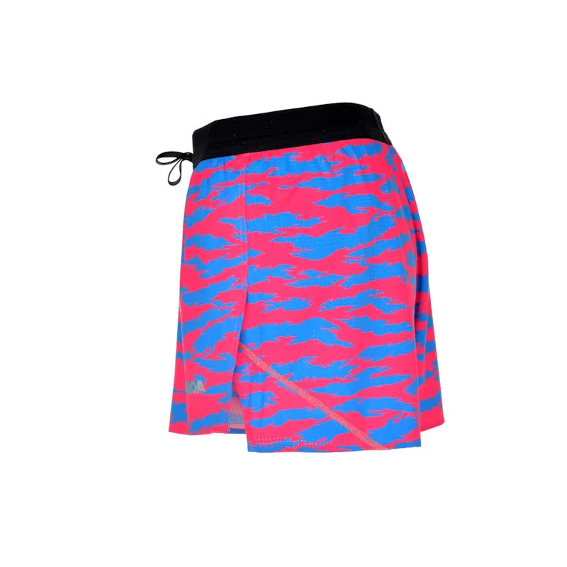 Men's Aeropro 3" Half Split Shorts- Torn Camo Pink/Blue