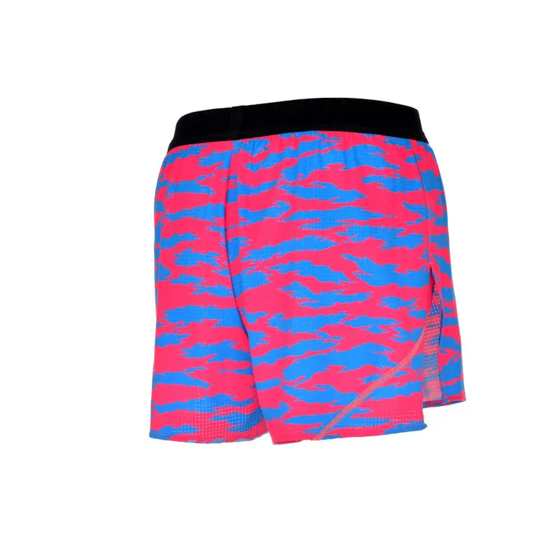 Men's Aeropro 3" Half Split Shorts- Torn Camo Pink/Blue