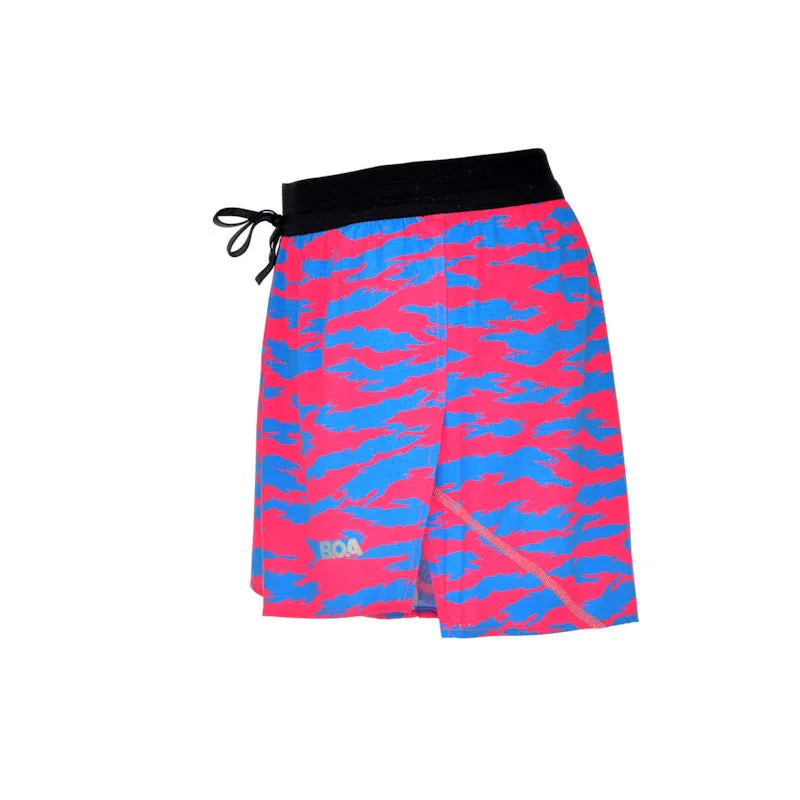 Men's Aeropro 3" Half Split Shorts- Torn Camo Pink/Blue