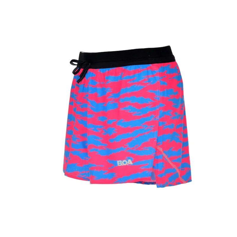 Men's Aeropro 3" Half Split Shorts- Torn Camo Pink/Blue