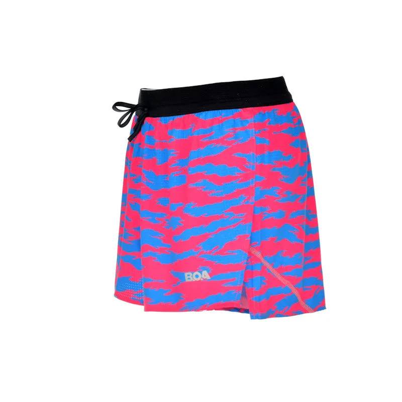 Men's Aeropro 3" Half Split Shorts- Torn Camo Pink/Blue