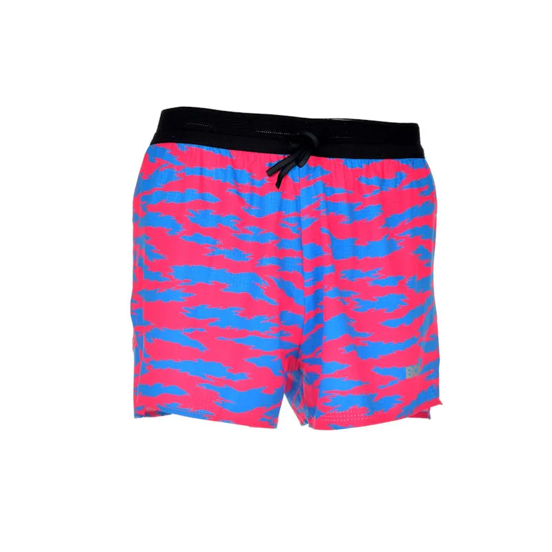 Men's Aeropro 3" Half Split Shorts- Torn Camo Pink/Blue