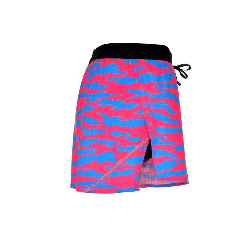 Men's Aeropro 3" Half Split Shorts- Torn Camo Pink/Blue