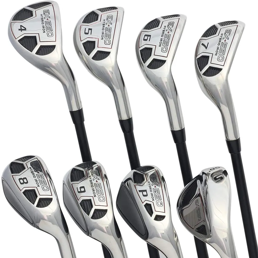 Men’s Powerbilt Golf EX-550 Hybrid Iron Set #4-SW - Regular Flex