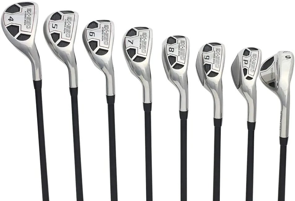 Men’s Powerbilt Golf EX-550 Hybrid Iron Set #4-SW - Regular Flex