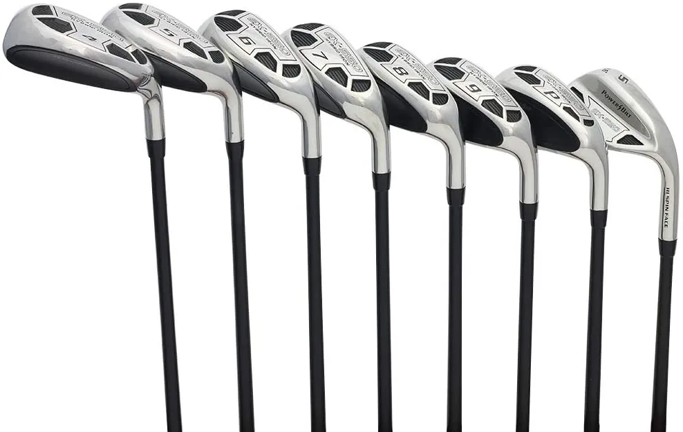 Men’s Powerbilt Golf EX-550 Hybrid Iron Set #4-SW - Regular Flex