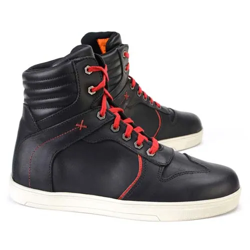 Milwaukee Leather MBM9102 Men's Black Leather with Red Shoe Lace