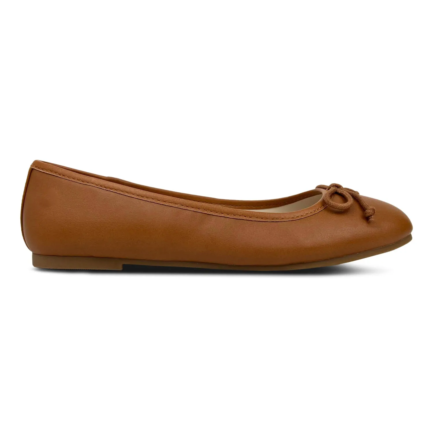 Miss Sadie Ballet Flat in Tan - Kids